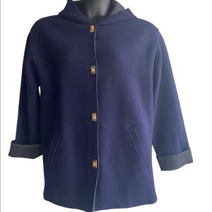 Lauren by Ralph Lauren wool blend peacoat.